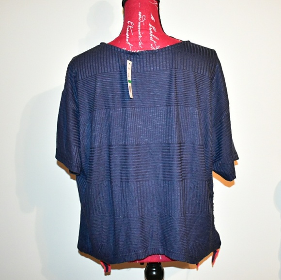 ELLA MOSS SHORT SLEEVE TIE HEM TOP NWT - Picture 5 of 7